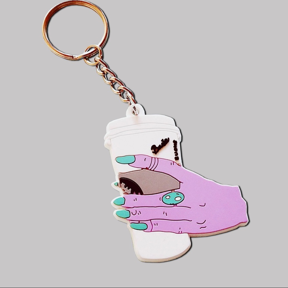 Basic Witch Coffee Hand Keychain